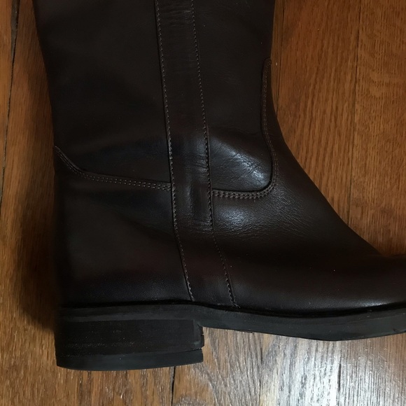 BEAUTIFUL JCrew Dark Brown Leather Riding Boots - Picture 6 of 7